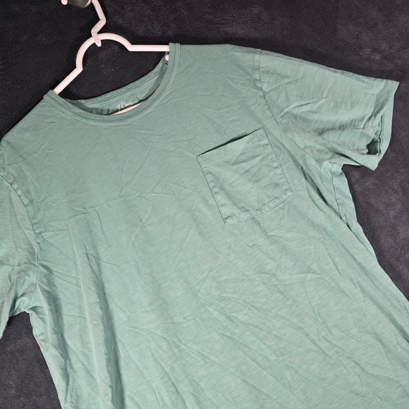 J Crew Garment-Dyed Pocket Tee‎ Slub Cotton Yarns Casual Top Mens Size XLT Tall - Picture 1 of 8